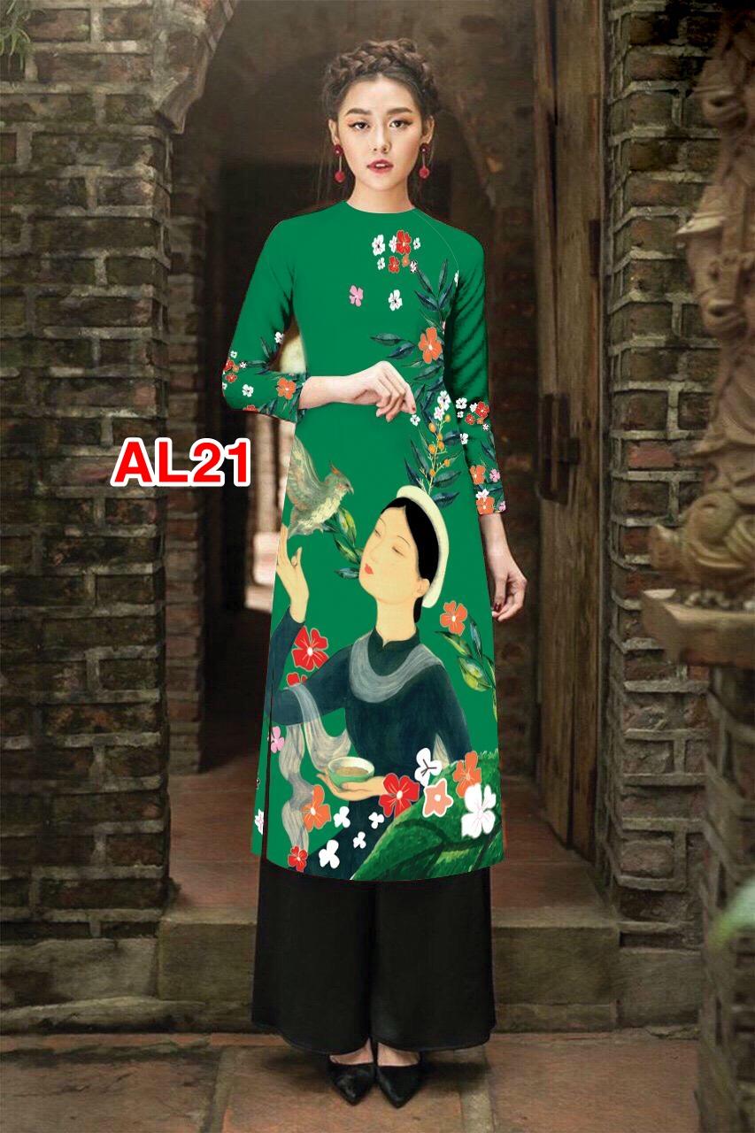Set áo dài cách tân cô gái cao cấp AL21